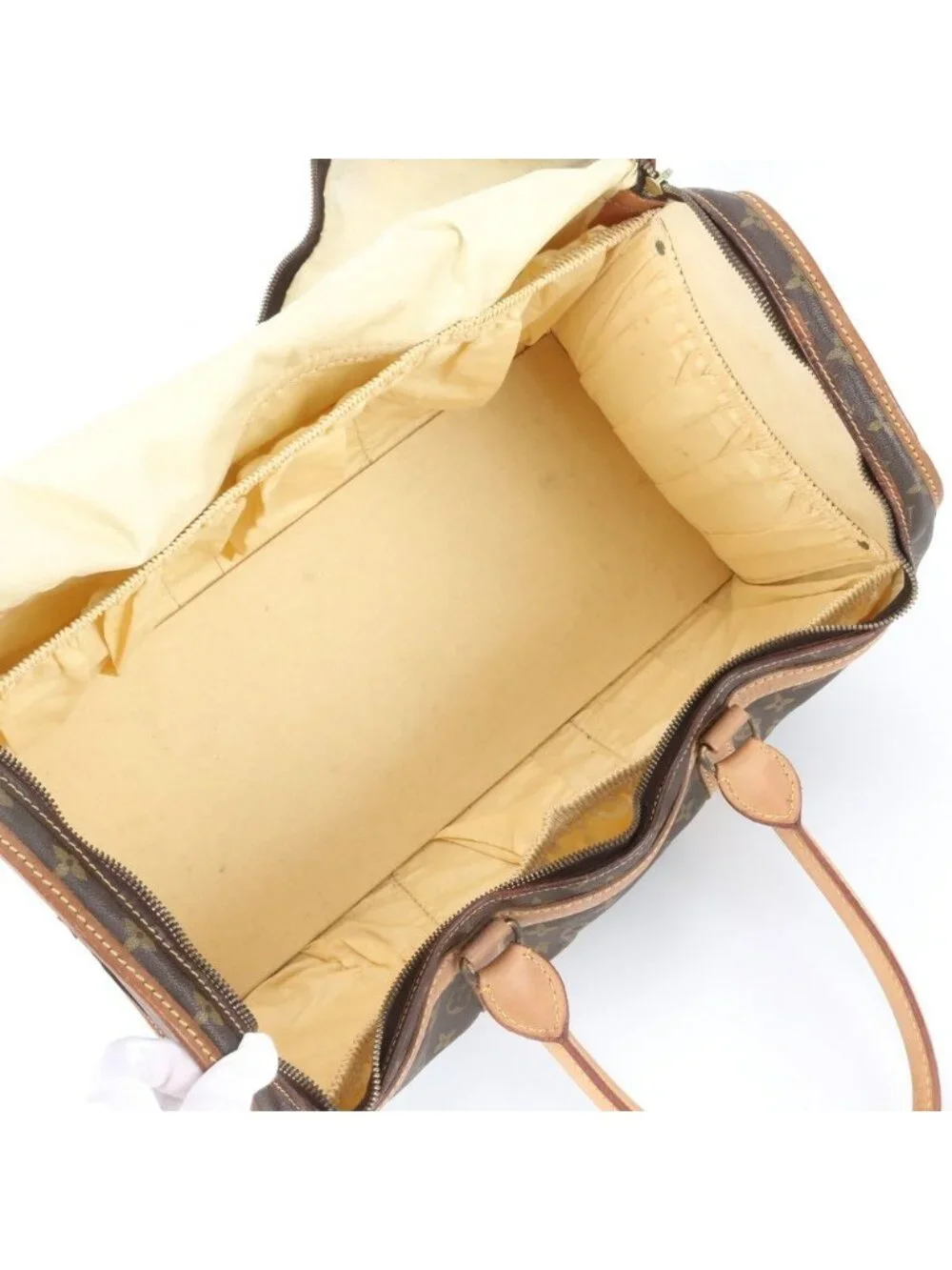 Louis Vuitton Monogram Sac Chasseur 55 Leather Boston Bag Tote Travel